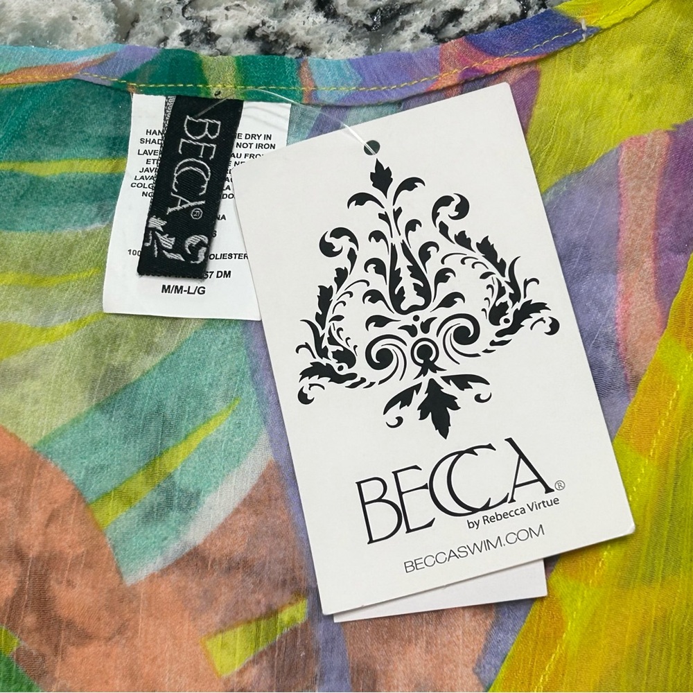 NWT Becca By Rebecca Virtue Swim Coverup - Picture 5 of 10